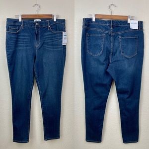 NINE WEST Cigarette High Rise Skinny Jeans Dark Wash Denim NWT NEW High Waist